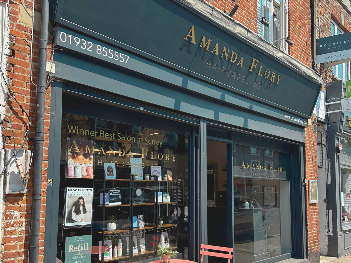 Amanda Flory salon exterior on Queens Road